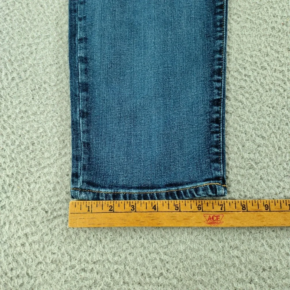 Lucky Brand 121 Heritage Slim Jeans Mens 38x30 Blue Medium Wash Stretch Denim